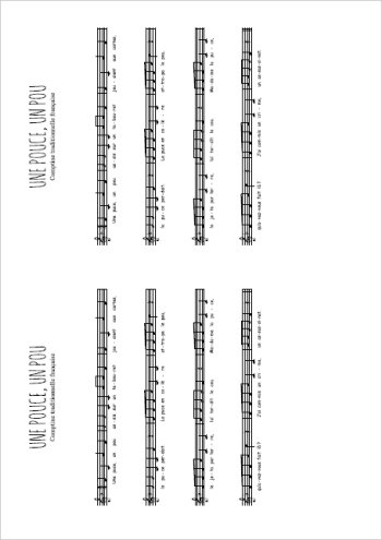 Une puce, un pou Partition gratuite